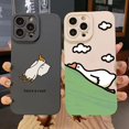 thumbnail image 2 of Bonita funda de silicona con dibujos de pato para iPhone, 15, 14, 13, 12, 11, 16 Pro Max, XS, XR, X, 7, 8 Plus, SE, 13 Mini, funda suave a prueba de golpes, 2 of 5