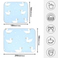thumbnail image 4 of Geese Dot Pattern Drying Dish Mat Quick Drying Absorbent Soft Durable for Kitchen 18" x 24", 4 of 10