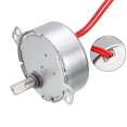 thumbnail image 3 of Uxcell Synchronous Motor 12 VAC 30-36RMP 50-60Hz 4W Double Flat Shaft CW/CCW, 3 of 5