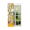 thumbnail image 3 of MKHERT Cartoon People and Music Window Curtain Living Room,Bedroom Window Drapes 52x84 inch, 3 of 3