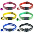 thumbnail image 6 of UDIYO Pets Dog Bell Night Safety Reflective Collar Cat Head Buckle Necklace Neck Strap, 6 of 7