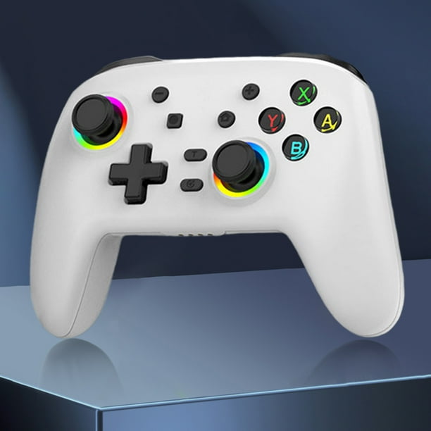 Control de juego Gamepad Gamepad inalámbrico compatible con Bluetooth para Switch Computer (Blanco)