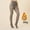 Coffee, variant on Fleece Lined Tights Women - 300G Ladies Wearing Fake Flesh Through and Winter Skin Through Oversized Leggings with Fleece Hickened Cropped Pants - Black M
