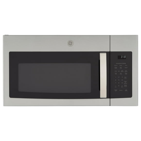 GE JNM3184RPSS 1.8 Cu. Horno de pies con ventilación de recirculación Microondas sobre la estufa, 12.8 pulgadas, acero inoxidable