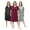 Set4, variant on FEREMO 3 Pack Nightgowns for Women Plus Size V Neck Printed Sleepwear Loose Comfy Night Gown