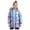 Purple, variant on Kids Girls Metallic Windproof Coat Long Sleeve Puffer Down Jacket Faux Fur Hooded Parka Snowsuit Purple 160/12-13Y