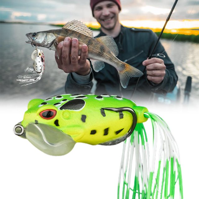 Señuelo De Rana De Alta Flotabilidad, Cebo Biónico De Pesca De Silicona, Señuelo De Pesca De Diseño Realista qarigey OD015130-02