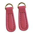 thumbnail image 1 of jifeng 2x Zipper Pulls PU Leather Pull Strap Zip Puller Tag for Suitcase Jacket Bag Pink, 1 of 9