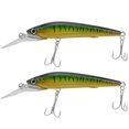 thumbnail image 3 of Cebo de señuelo de pesca, 2 piezas de señuelo de simulación artificial de plástico cebo de señuelo de pececillo verdadera excelencia Jadeshay A, 3 of 8