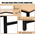 thumbnail image 5 of Giantex L-Shaped Working Desk, Computer Gaming Desk, Industry Modern Corner Study Writing Table for Home Office Workstation, Easy Assembly, Natural, 5 of 8