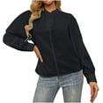 thumbnail image 1 of asdoklhq Blouses for Women Clearance $5,Women Classic Solid Color Button Chiffon Long Sleeve Loose Tunic Tops Blouses Shirt, 1 of 9