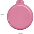 thumbnail image 2 of Brosse à Cheveux Pliante avec Miroir Peigne de Massage Compact Rond pour Filles et Femmes (Bleu Foncé+rose Foncé), 2 of 6
