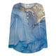 thumbnail image 5 of Camiseta para mujer Odeerbi Estampada de manga larga Cuello redondo Fruncido Jersey Tamaño S, 5 of 6
