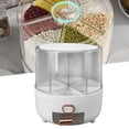 thumbnail image 1 of Rice And Grain Storage Container, Rice Storage Container Small Size 360 Rotating Grain Storage Food Dispenser Measuring Cylinder For Home Restaurants Kitchen, 1 of 8