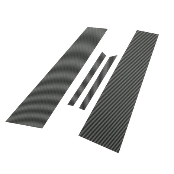 4pcs Door Pillar Window Trim for Mercedes Benz CLS-Class 2012-2016 Plastic Black Carbon Fiber