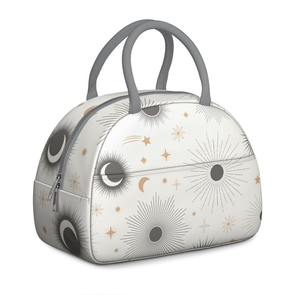 Boîte à Lunch Gothique pour Femmes avec Constellations - Design Nuit Étoilée avec Fermeture Éclair et Sangle Ajustable, Glacière Isolée Réutilisable et Étanche pour le Travail