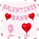 thumbnail image 2 of Pandilla de globos Woduntes Pink Galentines con corazón rojo, 40 cm, 2 of 7