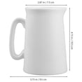 thumbnail image 2 of FRCOLOR Ceramic Milk Jug Milk Creamer Pitcher Cup with Handle Creamer Dispenser White Ceramic Pitcher Vase for Coffee Tea Milk Sauce, 2 of 8