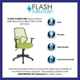 thumbnail image 4 of Flash Furniture Salerno Series High Back Green Mesh Office Chair with Arms, 4 of 7