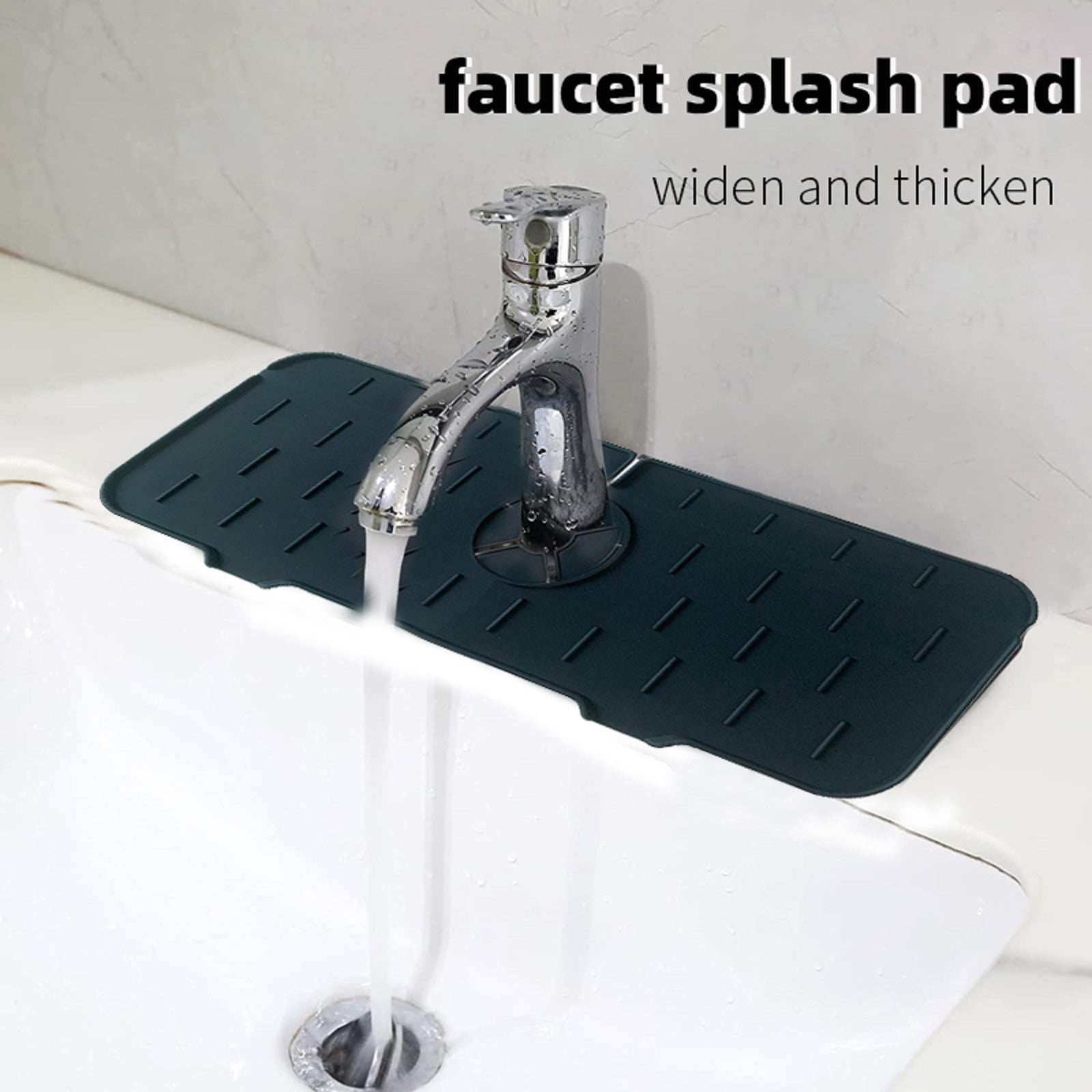 Bathroom Faucet Mat Absorbent Quick-drying Drain Pad Kitchen Sink  Anti-splash Mat Scrub-free - AliExpress