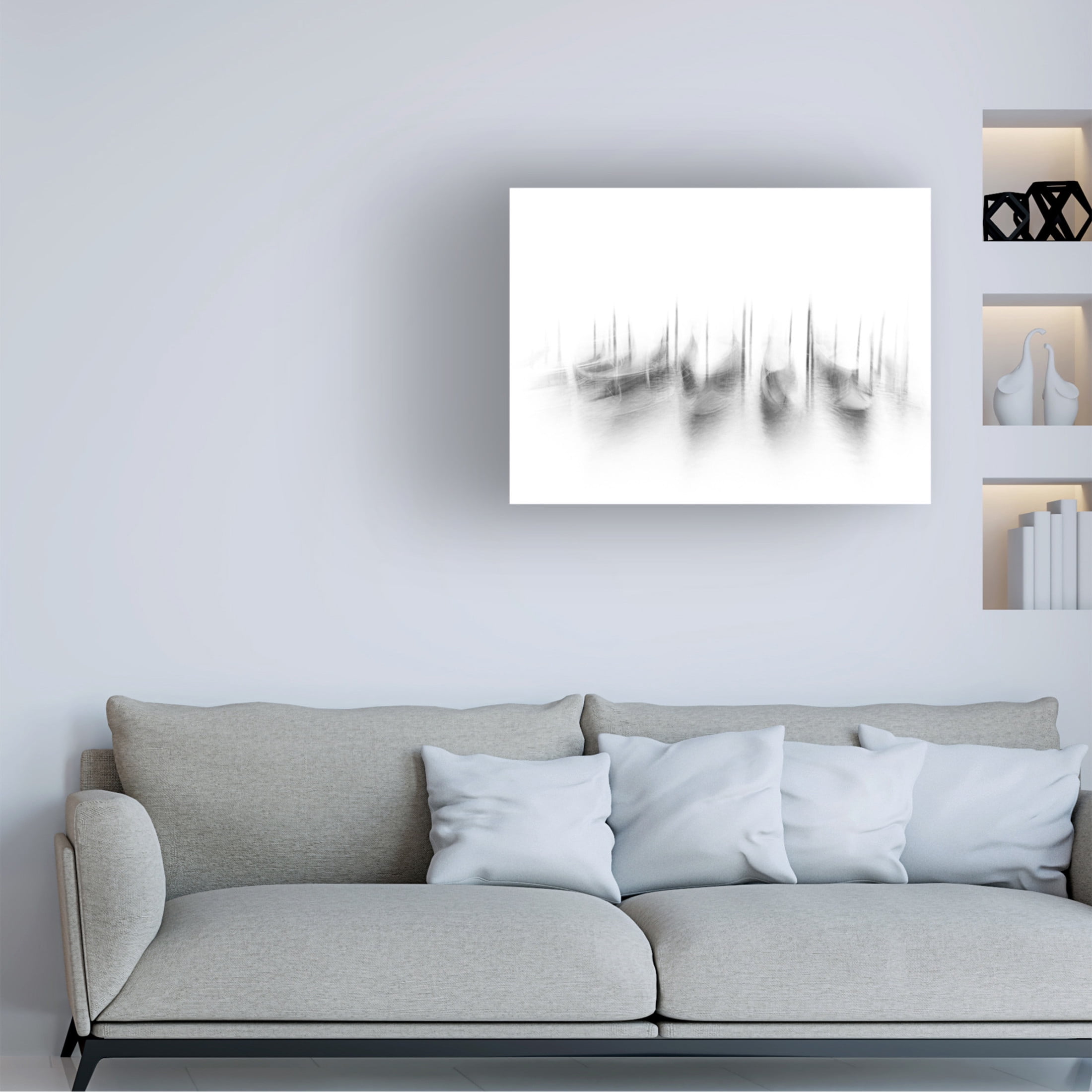 Canvas Wall Art - Corry Delaan 'Dance Of The Gondola' Wall Art for Living Room, Bedroom, or Office Décor by Trademark Fine Art - 19 x 14 Inches
