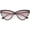 Black / Pink Gradient, variant on Oversize Vintage Cat Eye Sunglasses Color Tinted Lens 59mm (Black / Pink Gradient)
