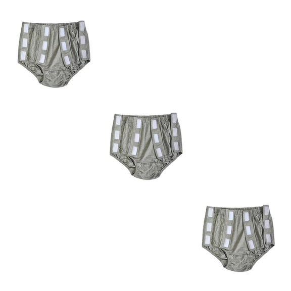Vogacara Mujeres Adultos Reutilizable Incontinencia Pantalón Pañal Protector Gris XXL Type1 NO1