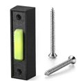 thumbnail image 1 of Universal Garage Door Opener Switch 41A4166 Wired Lighted Wall Mounted Push Button Black Finish with White Center Button, 1 of 5
