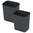 thumbnail image 5 of PTOOTP 2-Pack Black Rectangular Trash Bins Set, Simple and Stylish Design for Bedroom, Kitchen, Bathroom, and Home Use, 5 of 8
