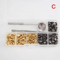 thumbnail image 4 of CAROOTU 120 Sets Leather Craft Repair Double Cap Rivets Tubular Metal Studs Fixing Tools, 4 of 5