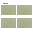 thumbnail image 3 of Baohd 4 Pieces Linen Placemats Dining Table Washable Non-slide Tableware Cup Placemat Pad Kitchen Home Indoor Green, 3 of 6
