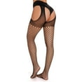 thumbnail image 5 of BAODANN Fishnet Bodysuits Catsuit Womens Transparent Open Crotch See Through Full Body Stockings Mesh Hot Lingerie Fishnet Women High Waist Fishnet Leggings Fishnet with Open Cool Christmas Stockings, 5 of 6
