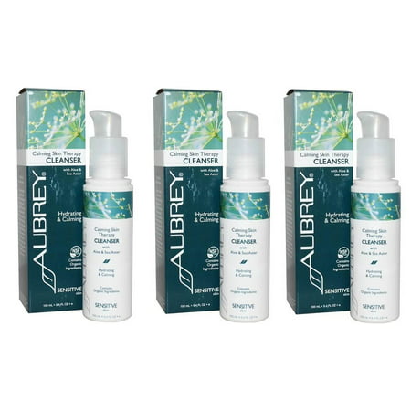 Aubrey Organics - Calming Skin Therapy, Cleanser, Sensitive Skin, 3.4 fl oz (100 ml) - 3