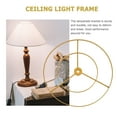 thumbnail image 2 of Monyance Ceiling Light Frame DIY Drum Lamp Shade Ring for E27 Lamp - European Style(9.84X9.84X0.59Inches), 2 of 11