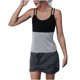thumbnail image 1 of Vestido de falda con dobladillo de doble honda de bloque de color sexy de moda de verano para mujer Fridja  hj1215, 1 of 9