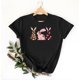 thumbnail image 5 of Mujeres Manga Corta de Verano Tops Pascua Impresa Cuello Redondo, Blusa de Moda Casual para la Primavera, 5 of 5