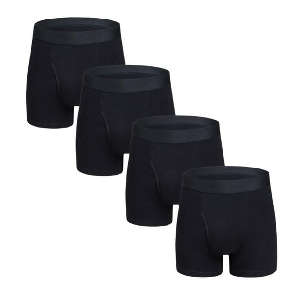 Xmarks Men's Boxer Briefs Cotton Stretch Underwear Open Fly Underpants ...