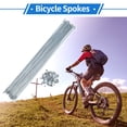 thumbnail image 2 of Unique Bargains 1 Set Bicycle Spokes 12G Bike Wheel Spokes Universal Carbon Steel Galvanized Nipple Silver Tone-295mm, 2 of 7