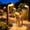 Brown, variant on 8 Pack Solar Pathway Lights Outdoor,  LED Solar Lights Outdoor , Modern Path Light for Yard Garden Walkway Driveway Lawn, Black