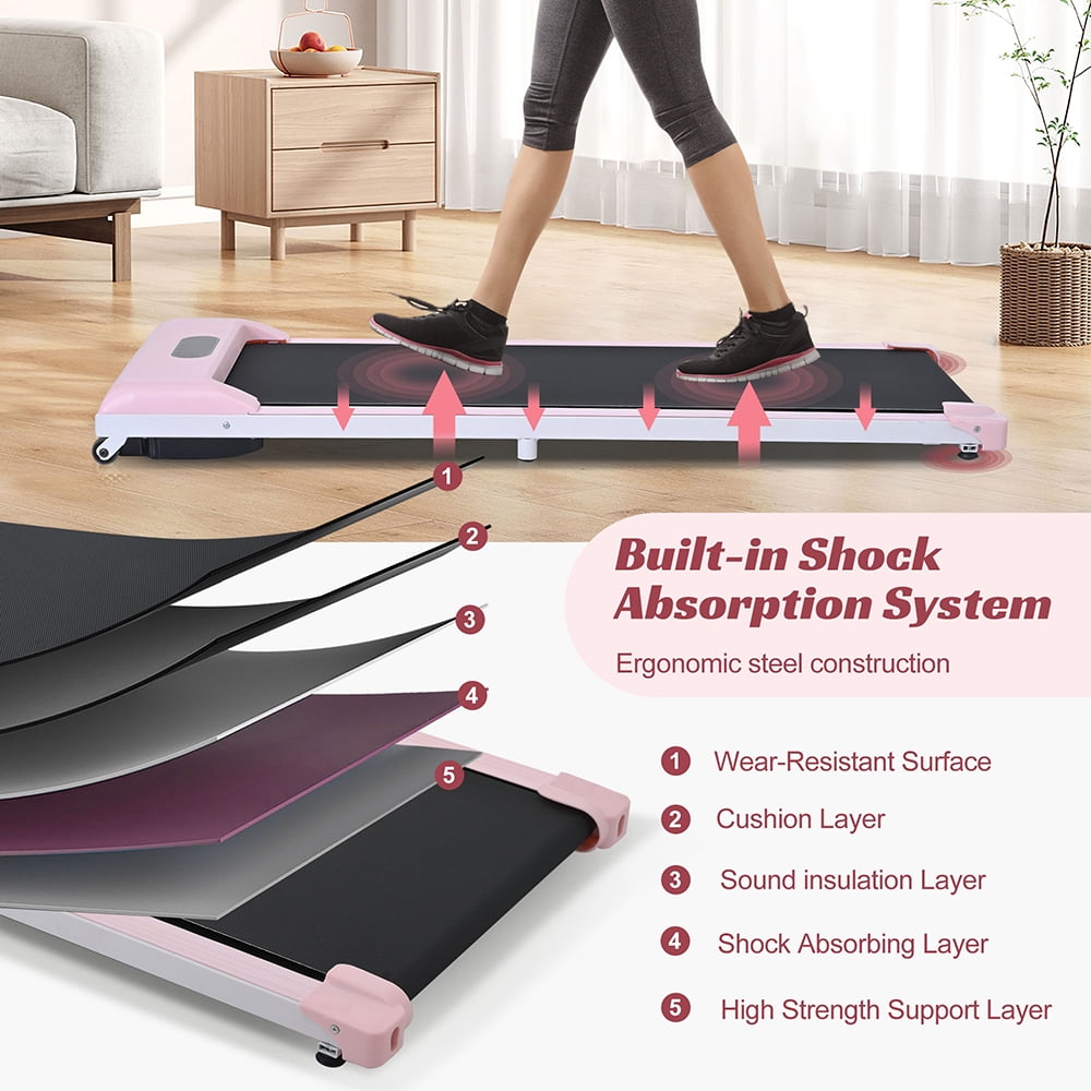 TODO Under Desk Walking Pad Treadmill – 2-in-1 Portable Slim Treadmill For Home Office, With Remote & LED Display