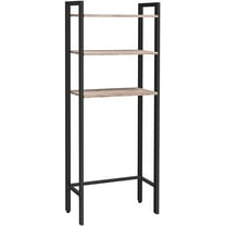 HOOBRO Over The Toilet Storage, 3-Tier Industrial Bathroom Organizer, Bathroom Storage Toilet Rack Gray BG41TS01