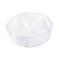 thumbnail image 1 of jifeng Divided Serving Box Nordic with Lid Refrigerator Food Organizer Salad Veggie Circular, 1 of 9