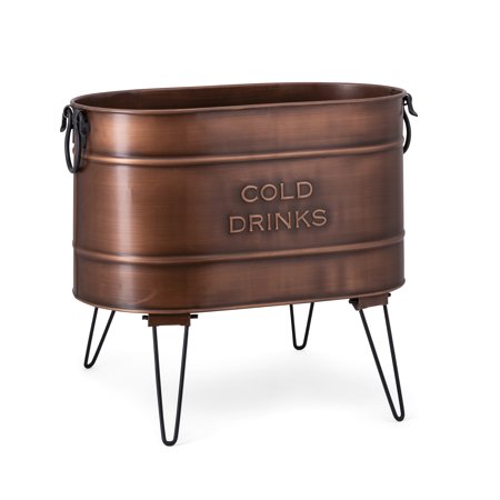 Jaxson Copper Oval Beverage Tub - Set of 3 - Walmart.com ...