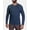 Indigo, variant on Vertx Action Henley, Heather Charcoal, 2XL