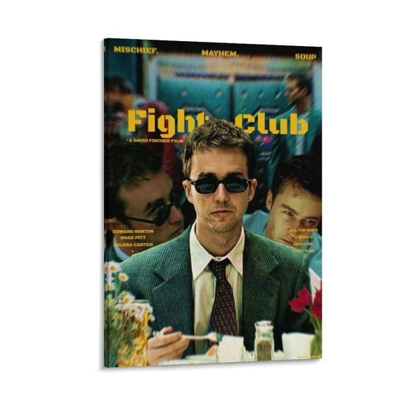 Fight Club Movie Poster Art Poster Canvas Painting Decor Wall Print Photo Home Modern Decorative Posters