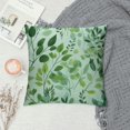 thumbnail image 2 of GOSMITH  Eucalyptus Leaves Pillow Covers Green Leaves Pillows Botanical Decorative Green Pillowcase Soft Indoor Cushion Covers for Couch Balcony Yard Decor, 2 of 5