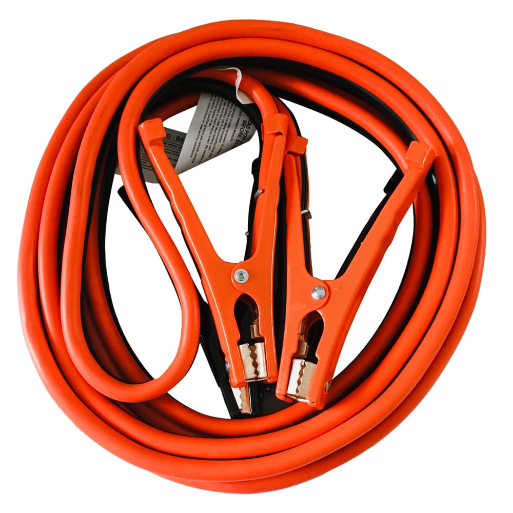 12 Ft 6 Gauge Power Booster Cable Emergency Car Battery Jumper for Cars/SUVs, 