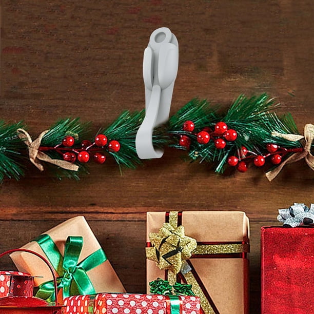 Decoraciones de Halloween, adornos de Halloween, 2 piezas de lazos para coronas navideñas, soporte para calcetines navideños, lazo reutilizable para coronas, colgador de coronas verdes para chimeneas,