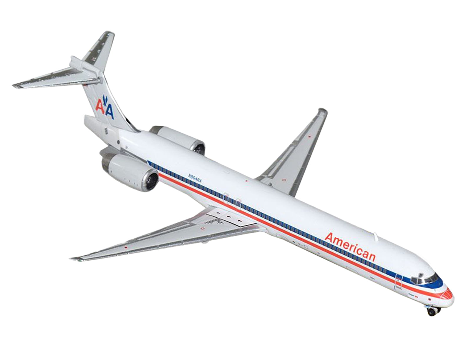 McDonnell Douglas MD-90 Commercial Aircraft "American Airlines" White with Blue & Red 1/400 Diecast Model Airplane by GeminiJets