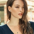 thumbnail image 4 of 18K Yellow Gold Plated Silver London Blue Topaz Pendant and Earrings Jewelry Set for Women | 7.44 Cttw | Emerald Cut 9X7MM and 8X6MM | Gemstone November Birthstone | with 18 inch Silver Chain, 4 of 4